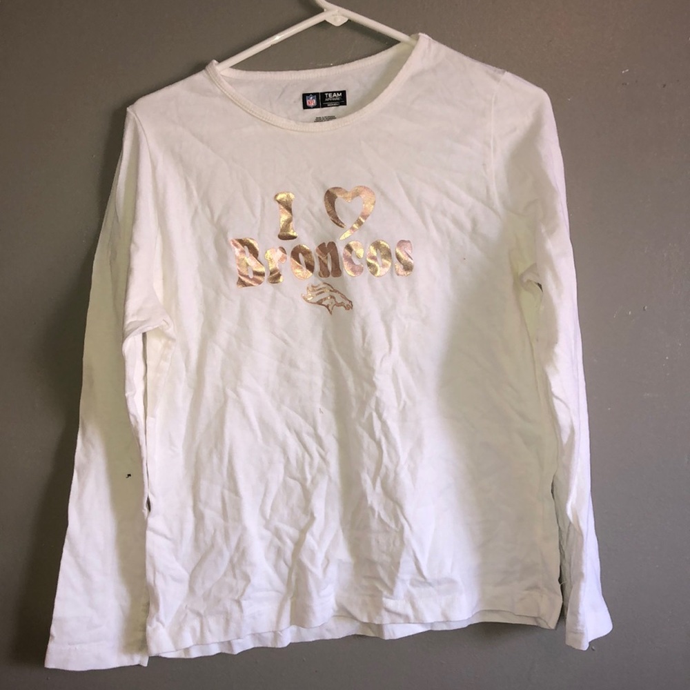 Long sleeve I love broncos shirt